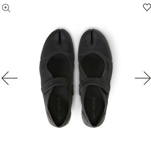 SKIMS Black Athletic Tabi Shoes